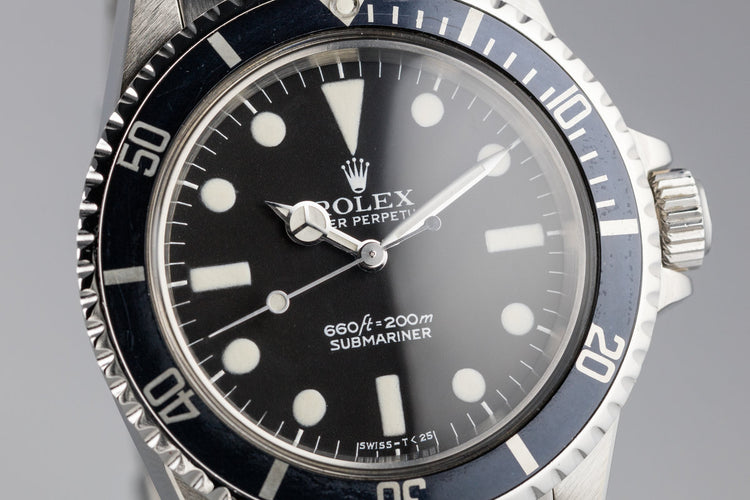 1977 Rolex Submariner 5513 Mark 1 Maxi with Box and Papers