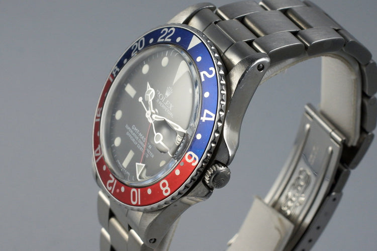 1964 Rolex GMT 1675 PCG with Newer Matte Tritium Dial