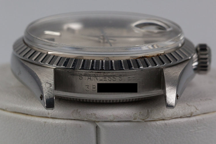 1973 Rolex DateJust 1603 Silver Dial with Service Papers