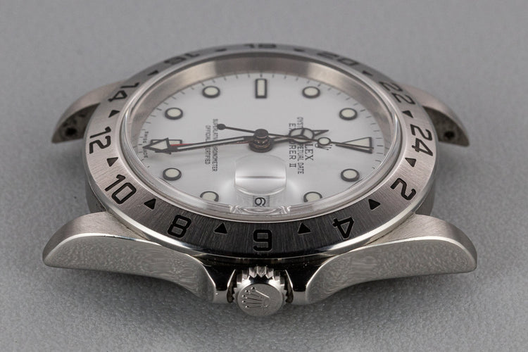 2003 Rolex Explorer II 16570 T White Dial