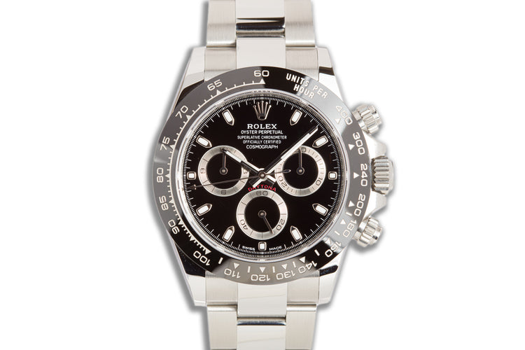 2020 Rolex Daytona Chronograph 116500LN Black Dial with Box & Card