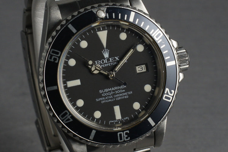 1982 Rolex Submariner 16800 Matte Dial