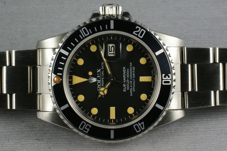 Rolex Submariner 16800 Amazing Orange Lume