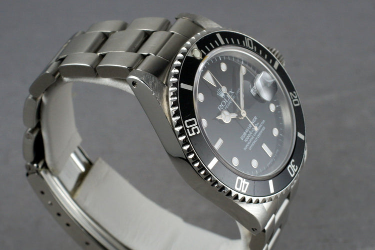 1993 Rolex Submariner 16610 with Box and Papers