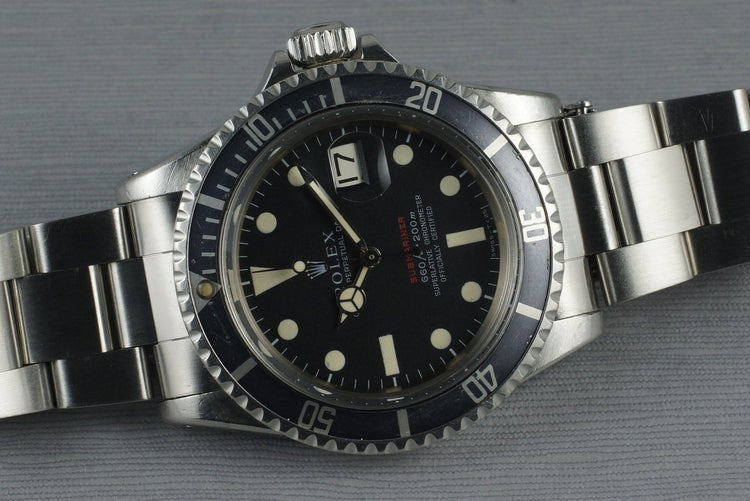 1970 Rolex RED Submariner 1680 with Mark 4 Dial