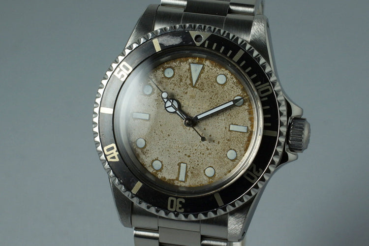 1964 Rolex Submariner 5513 Tropical Glossy Gilt Meters First Dial