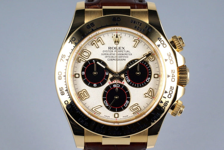 2015 Rolex YG Daytona 116518 Arabic Dial