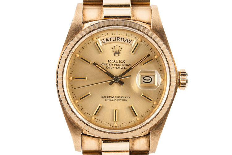 1980 Rolex 18K Day-Date 18038