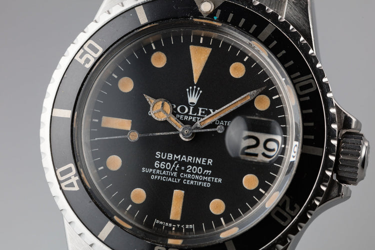 1975 Rolex Submariner 1680 with Pumpkin Patina