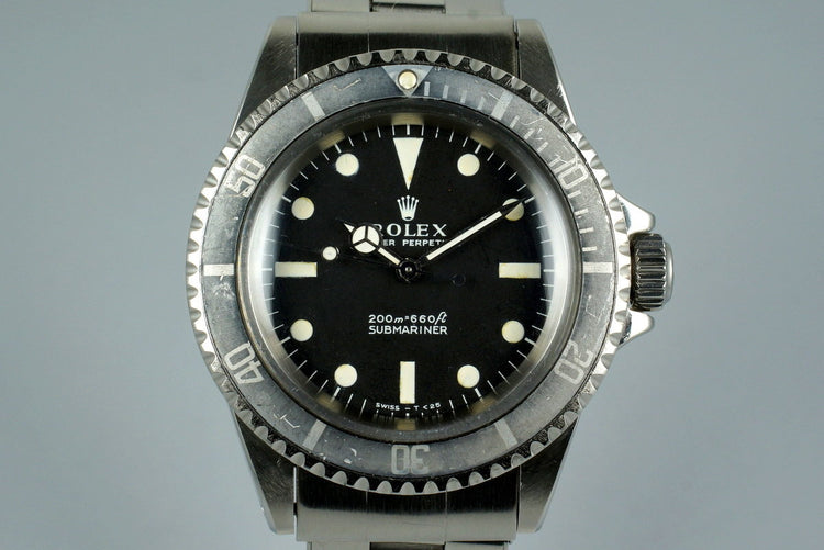 1968 Rolex Submariner 5513 Meters First