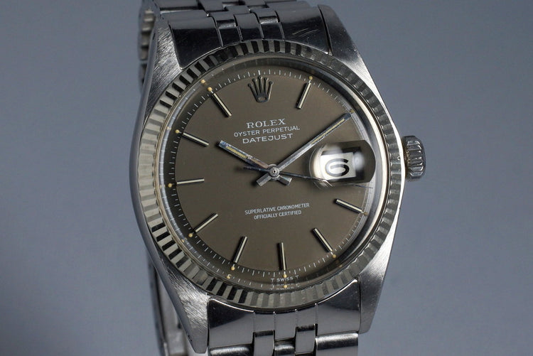 1972 Rolex DateJust 1601 with Matte Gray Dial