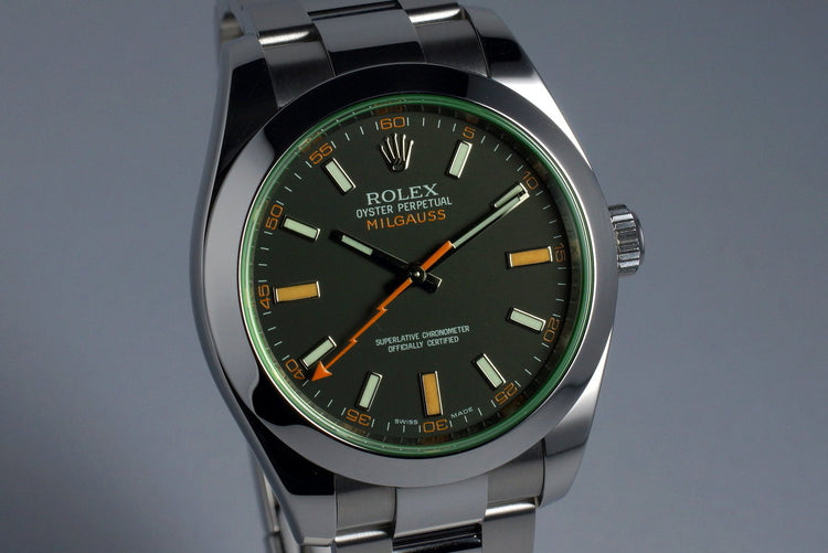 2009 Rolex Milgauss Green 116400V
