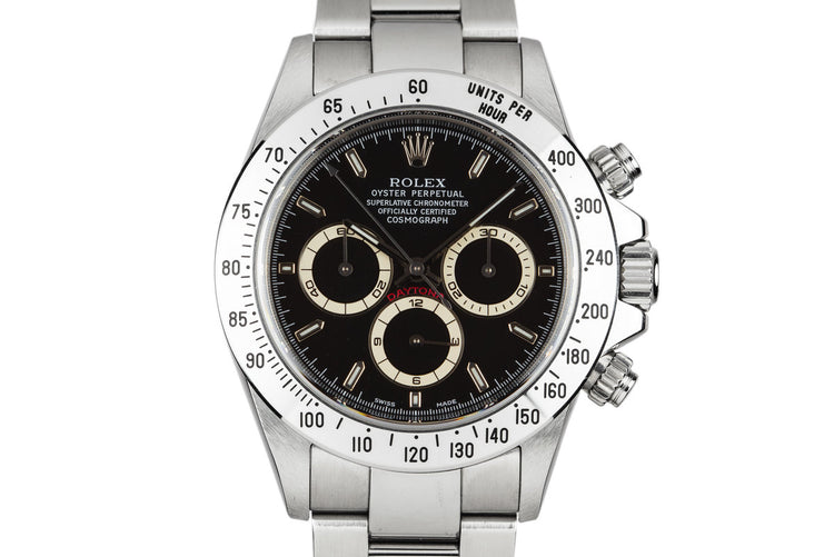 1999 Rolex Zenith Daytona 16520 Black Dial with Box and Papers