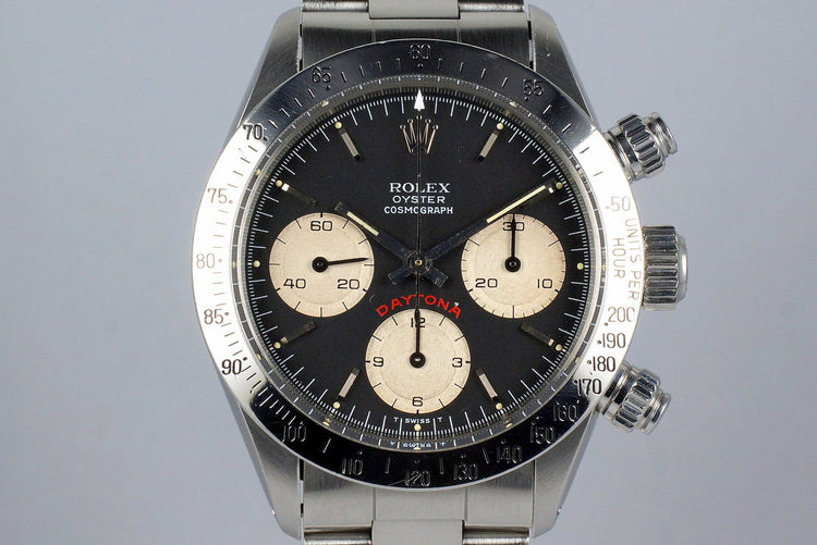 1987 Rolex Daytona 6265 Black Big Red Daytona Dial
