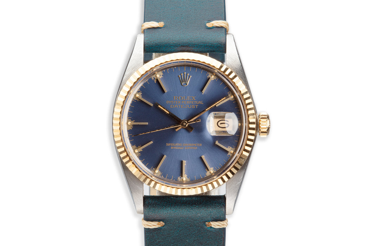 HQ Milton 1984 Rolex Two-Tone DateJust 16013 Blue Dial
