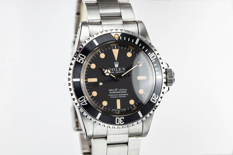 1975 Rolex Submariner 5512 with Serif Dial