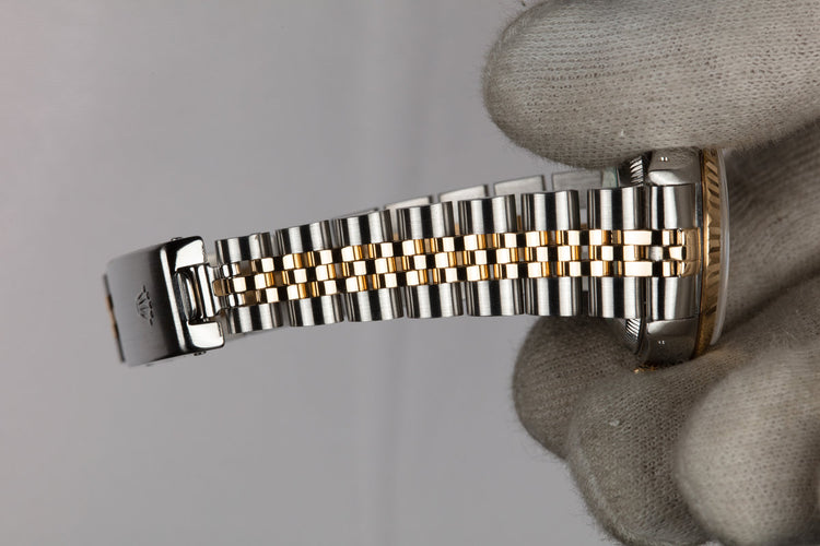 1989 Rolex Two-Tone Ladies DateJust 69173 Diamond Vignette Dial with Box and Papers