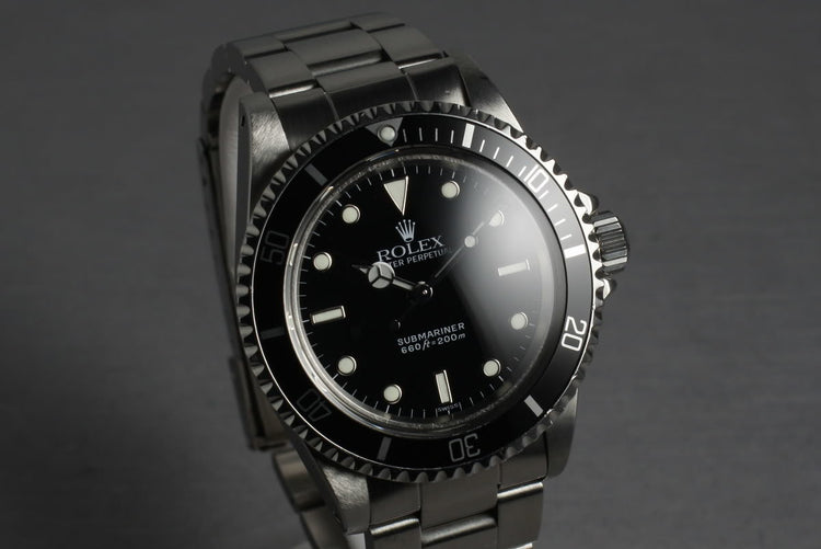 1985 Rolex Submariner 5513 with WG surrounds and Service Papers