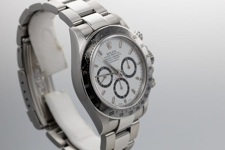 1999 Rolex Zenith Daytona 16520 White Dial