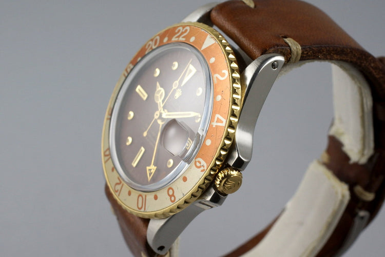 1970 Rolex Two Tone GMT 1675 with Root Beer Nipple Dial