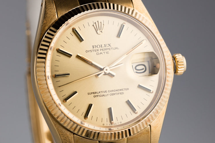 1971 Rolex 18K Date 1503