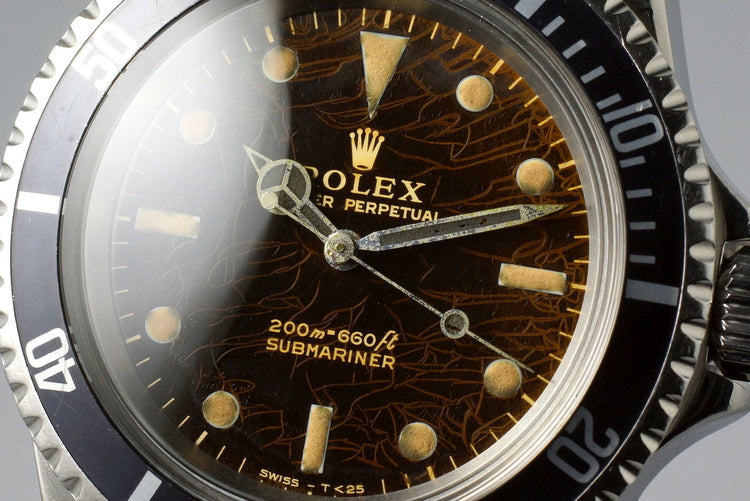 1966 Rolex Submariner 5513 with Tropical Glossy Gilt Dial