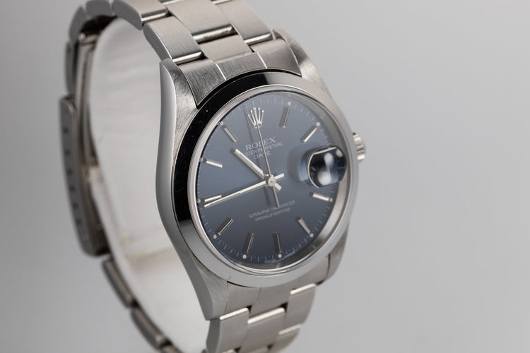 2000 Rolex Date 15200 with Blue Dial