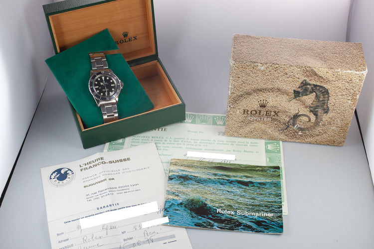 1978 Rolex Submariner 5513 with Mark 1 Maxi Dial and Box and Papers