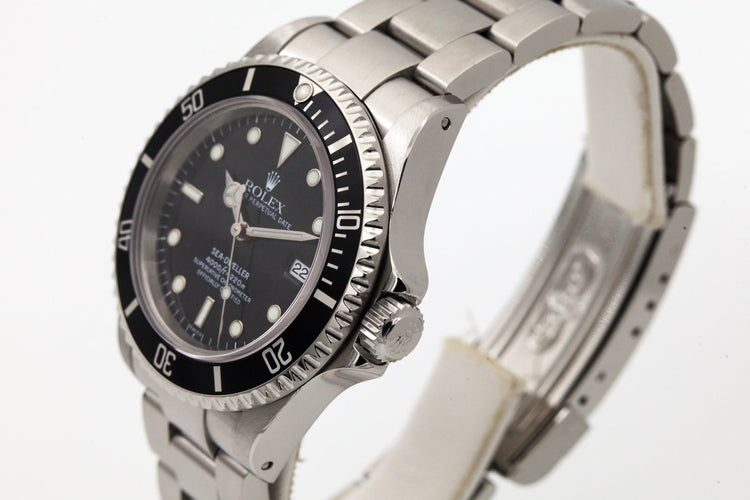 1998 Rolex Sea Dweller 16600 with Box and Papers and Swiss Only Dial