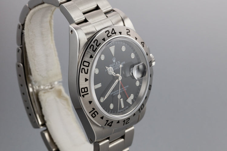 1997 Rolex Explorer II 16570 Black Dial