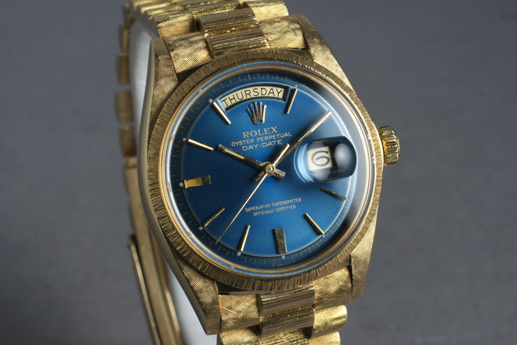1971 Rolex 18K YG President1807 with Bark and Morellis Finish
