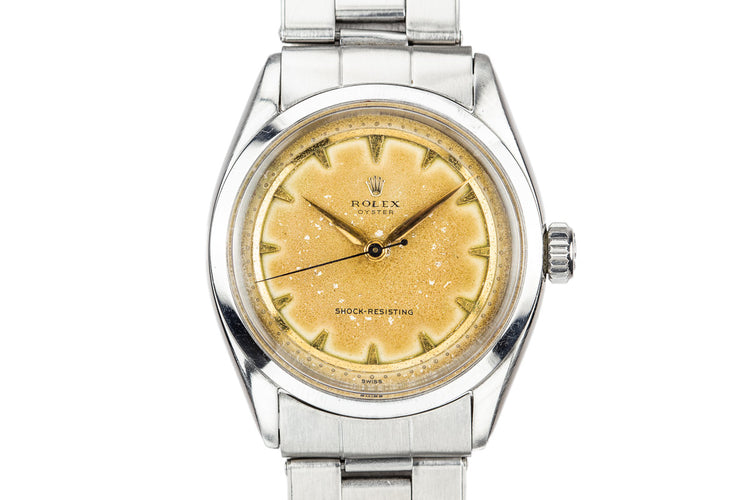 1955 Rolex Oyster 6480 with No Lume "Banana" Dial