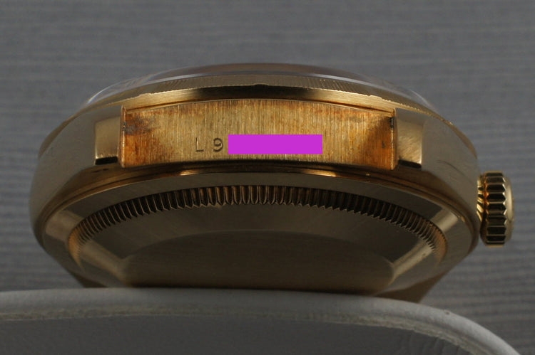 1989 Rolex Bark Day Date Ref: 18248 with Factory Blue Diamond Dial