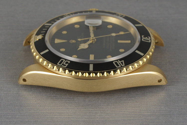 1981 Rolex YG Submariner 16808 with Box and Papers