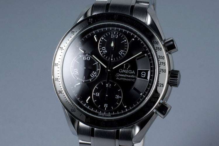 2005 Omega Speedmaster Reduced Automatic Date 3513.50 Black Dial with Papers