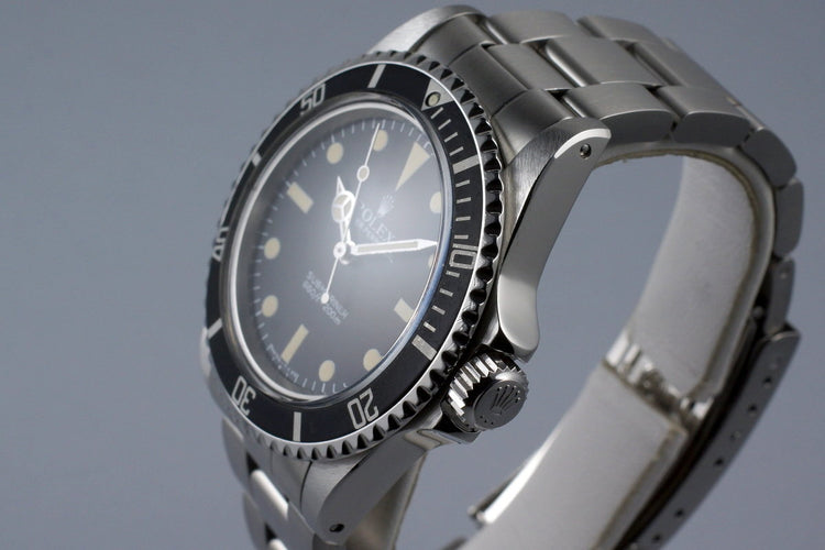 1984 Rolex Submariner 5513 Mark V Maxi Dial with Box and Papers