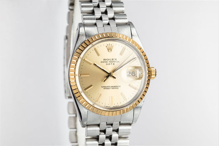 1985 Rolex Two-Tone Date 15053 with Box and Papers