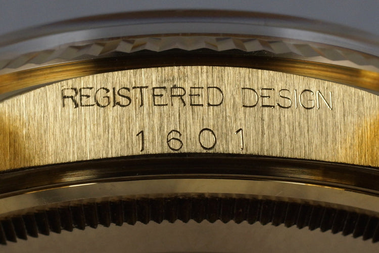 1978 YG Rolex DateJust 1601 with Champagne Dial