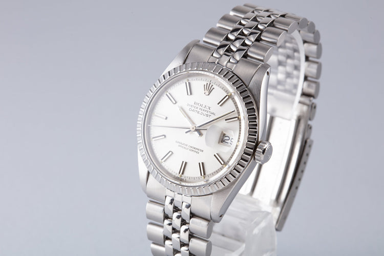 1977 Vintage Rolex DateJust 1603 Silver Dial