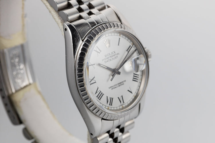 1979 Rolex DateJust 16030 White Roman Numeral Dial