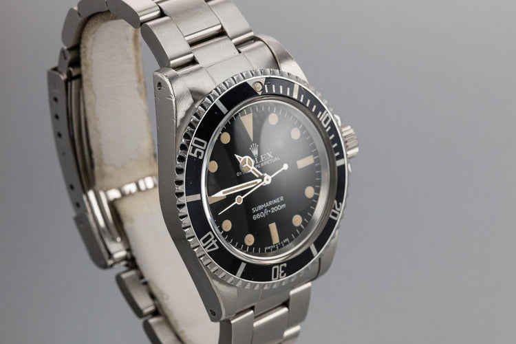 1982 Rolex Submariner 5513 with MK IV Maxi Dial