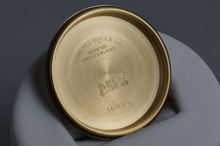 1983 Rolex YG Datejust 16018 with Champagne Roman Dial