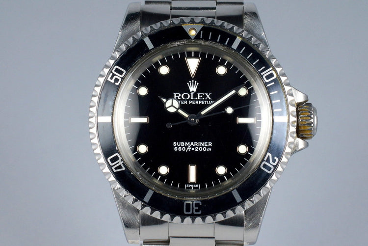 1981 Rolex Submariner 5513 Service Dial