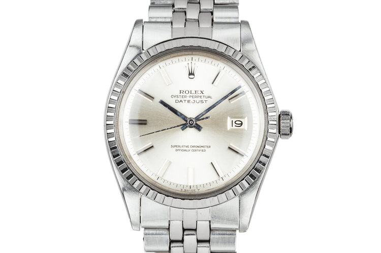 1970 Rolex DateJust 1603 No Lume Silver Dial