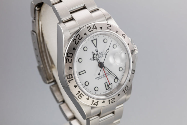 2005 Rolex Explorer II 16570 White Dial with Box and Papers