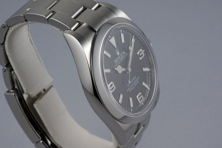 2012 Rolex Explorer 214270 with Box and Papers