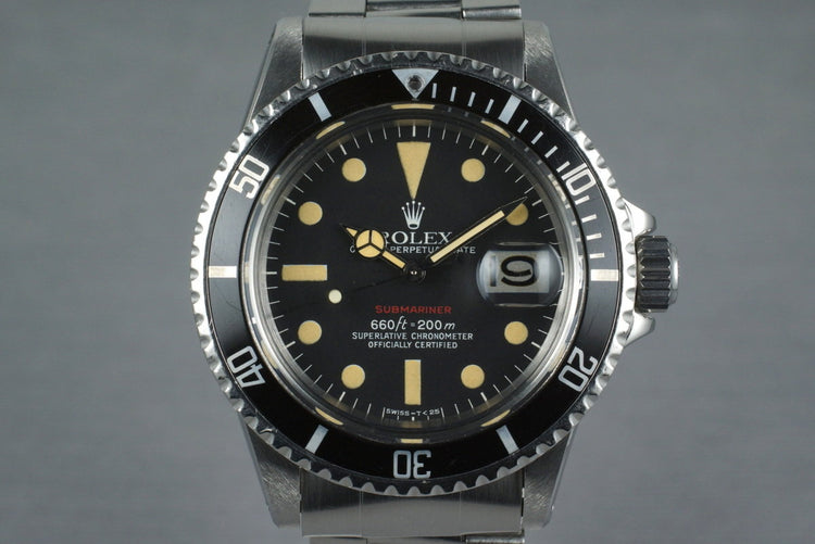 1973 Rolex Red Submariner 1680 Mark VI