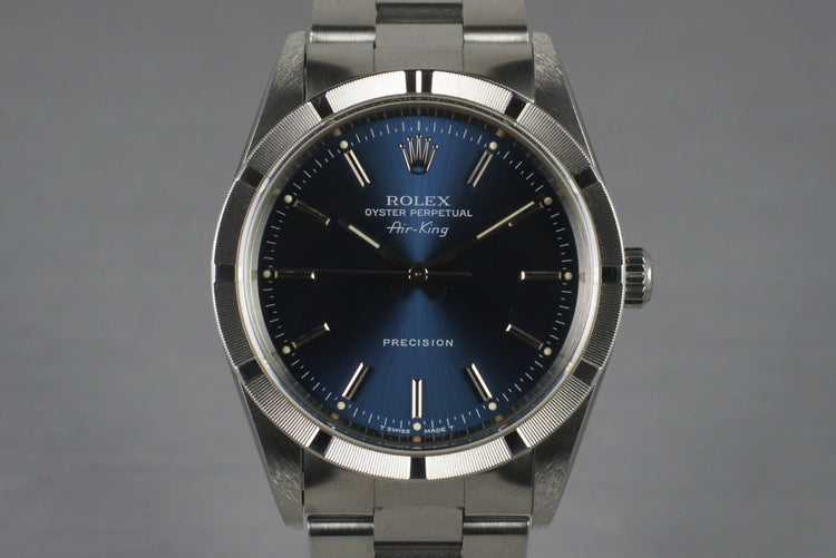 1997 Rolex Air-King 14010 Blue Dial