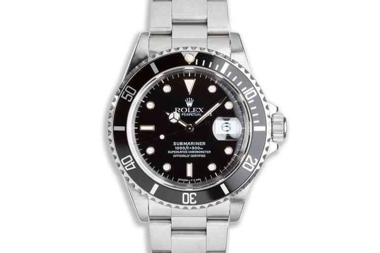 1996 Rolex Submariner 16610 with Box & Papers