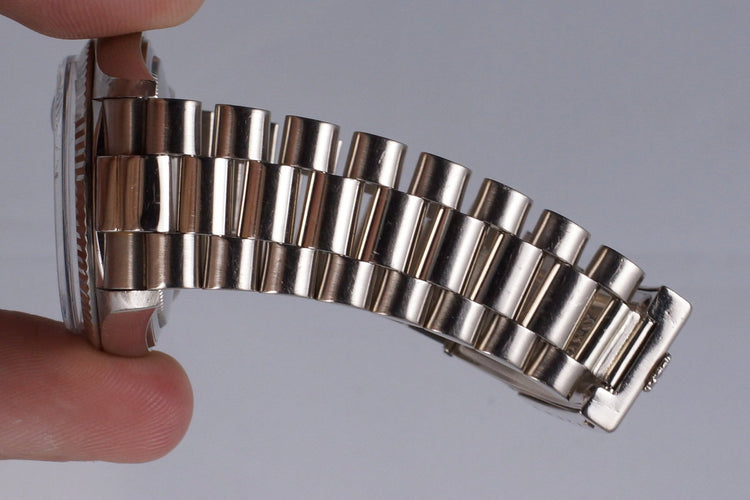 1978 Rolex WG Day-Date 1803 Silver Dial